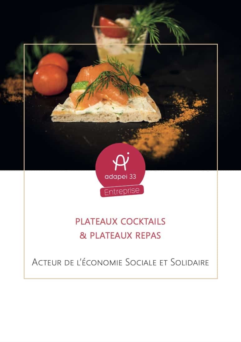 Plateau repas : les différents contenants pour les services traiteurs. 