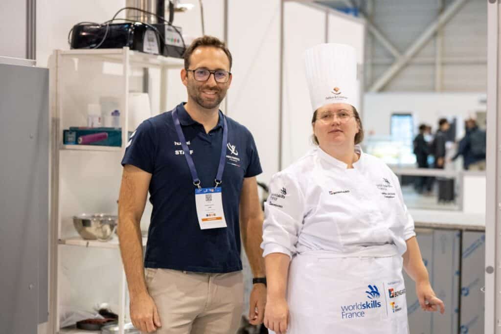 Laetitia et Ludovic Sureau, son coach aux Worldskills